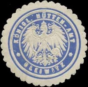 Bild des Verkufers fr Siegelmarke K. Httenamt Gleiwitz zum Verkauf von Veikkos