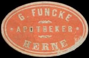 Image du vendeur pour Reklamemarke Apotheker G. Funcke mis en vente par Veikkos