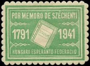 Bild des Verkufers fr Reklamemarke Ungarn Esperanto zum Verkauf von Veikkos
