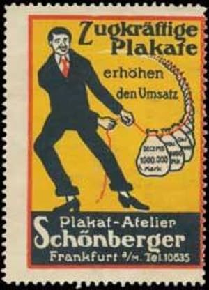 Seller image for Reklamemarke Zugkrftige Plakate for sale by Veikkos