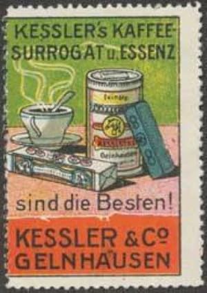 Bild des Verkufers fr Reklamemarke Kesslers Kaffee-Surrogat zum Verkauf von Veikkos