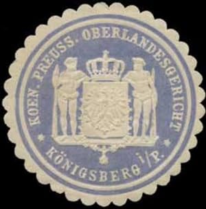 Bild des Verkufers fr Siegelmarke K.Pr. Oberlandesgericht Knigsberg/Preuen zum Verkauf von Veikkos
