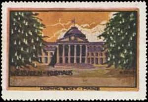 Seller image for Reklamemarke Kurhaus Wiesbaden for sale by Veikkos