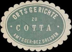 Seller image for Siegelmarke Ortsgerichte zu Cotta for sale by Veikkos