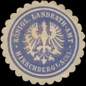 Bild des Verkufers fr Siegelmarke K. Landrath-Amt Hirschberg in Schlesien zum Verkauf von Veikkos