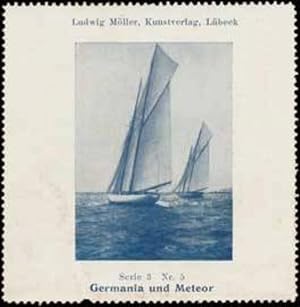 Seller image for Reklamemarke Germania und Meteor for sale by Veikkos