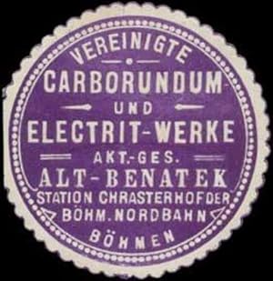 Bild des Verkufers fr Reklamemarke Carborundum zum Verkauf von Veikkos