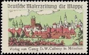 Seller image for Reklamemarke Deutsche Malerzeitung for sale by Veikkos