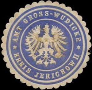 Bild des Verkufers fr Siegelmarke Amt Gross-Wudicke Kreis Jerichow II zum Verkauf von Veikkos