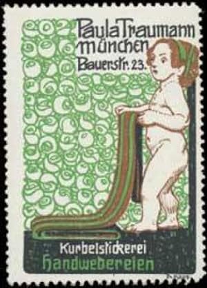 Seller image for Reklamemarke Weberei-Stickerei for sale by Veikkos
