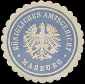 Imagen del vendedor de Siegelmarke Knigliches Amtsgericht Marburg a la venta por Veikkos