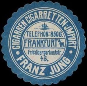 Seller image for Reklamemarke Cigarren Cigaretten-Import for sale by Veikkos