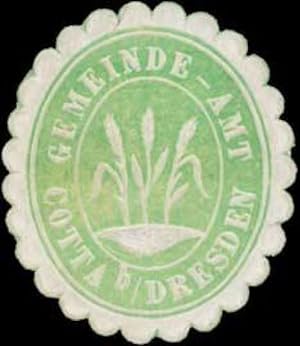 Bild des Verkufers fr Siegelmarke Gemeinde-Amt Cotta bei Dresden zum Verkauf von Veikkos