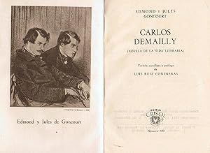 Bild des Verkufers fr CARLOS DEMAILLY (novela de la vida literaria) zum Verkauf von Librera Torren de Rueda