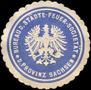 Bild des Verkufers fr Siegelmarke Bureau der Stdte - Feuer - Societt der Provinz Sachsen zum Verkauf von Veikkos