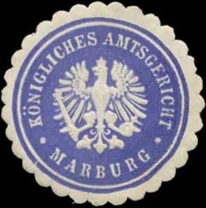 Imagen del vendedor de Siegelmarke Knigliches Amtsgericht Marburg a la venta por Veikkos