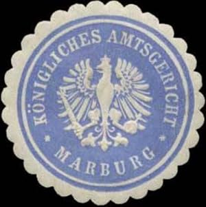 Imagen del vendedor de Siegelmarke Knigliches Amtsgericht Marburg a la venta por Veikkos