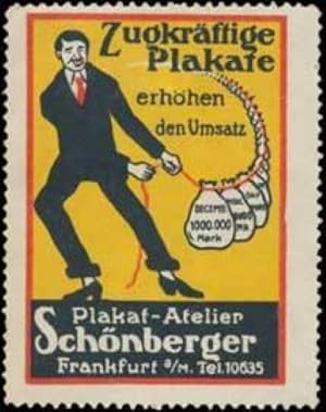 Seller image for Reklamemarke Zugkrftige Plakate for sale by Veikkos