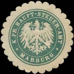 Imagen del vendedor de Siegelmarke K.Pr. Haupt-Steuer-Amt Marburg a la venta por Veikkos