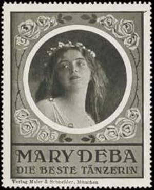 Seller image for Reklamemarke Tnzerin Mary Deba for sale by Veikkos