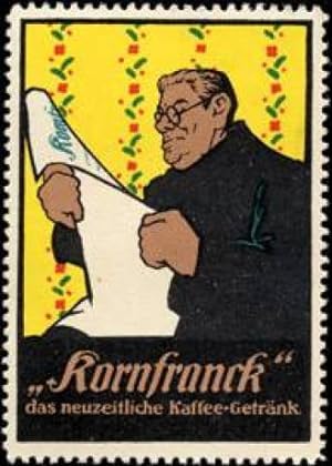 Immagine del venditore per Reklamemarke Beim Zeitung lesen Kornfranck Kaffee venduto da Veikkos