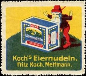 Seller image for Reklamemarke Kochs Eiernudeln - Zwerg for sale by Veikkos