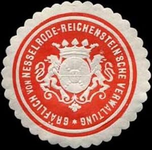 Bild des Verkufers fr Siegelmarke Grflich von Nesselrode-Reichensteinsche Verwaltung zum Verkauf von Veikkos