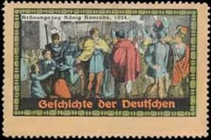 Bild des Verkufers fr Reklamemarke Geschichte der Deutschen 1024 zum Verkauf von Veikkos