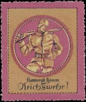Bild des Verkufers fr Reklamemarke Reichswehr zum Verkauf von Veikkos