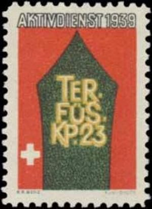 Immagine del venditore per Reklamemarke Territorial Fsilier Kp. 23 venduto da Veikkos