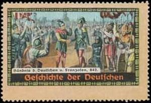 Bild des Verkufers fr Reklamemarke Geschichte der Deutschen 842 zum Verkauf von Veikkos