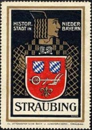 Seller image for Reklamemarke Straubing - Historische Stadt in Niederbayern for sale by Veikkos