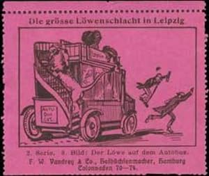 Seller image for Reklamemarke Lwenschlacht for sale by Veikkos