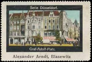 Bild des Verkufers fr Reklamemarke Graf-Adolf-Platz zum Verkauf von Veikkos