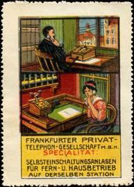 Seller image for Reklamemarke Telefon-Selbsteinschaltungsanlagen for sale by Veikkos