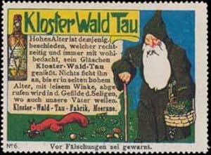 Imagen del vendedor de Reklamemarke Kloster Wald Tau a la venta por Veikkos