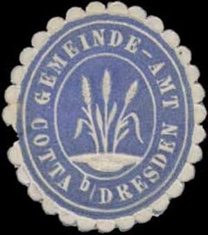 Seller image for Siegelmarke Gemeinde-Amt Cotta bei Dresden for sale by Veikkos