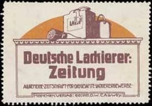Seller image for Reklamemarke Deutsche Lackierer Zeitung for sale by Veikkos