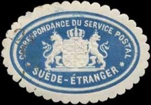 Image du vendeur pour Siegelmarke Correspondance du Service Postal Suede-tranger mis en vente par Veikkos