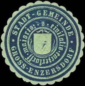 Bild des Verkufers fr Siegelmarke Stadt-Gemeinde Gross-Enzersdorf zum Verkauf von Veikkos