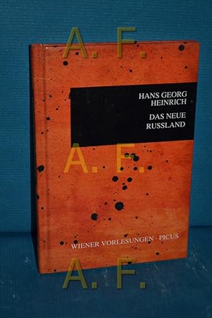 Bild des Verkufers fr Das neue Russland: zwischen Aufbruch und Zerfall : [Vortrag im Wiener Rathaus am 27. Jnner 1994, aktualisiert und bearbeitet im Herbst 1995] Hans Georg Heinrich. Mit einem Vorw. von Hubert Christian Ehalt / Wiener Vorlesungen im Rathaus , Bd. 45 zum Verkauf von Antiquarische Fundgrube e.U.