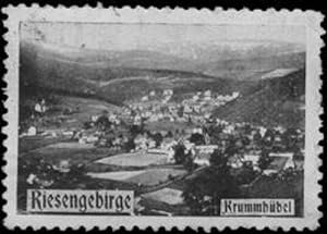 Bild des Verkufers fr Reklamemarke Krummhbel-Riesengebirge zum Verkauf von Veikkos
