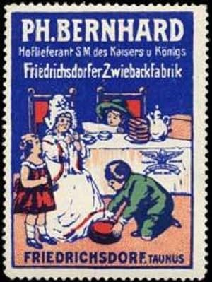 Imagen del vendedor de Reklamemarke Friedrichsdorfer Zwiebackfabrik a la venta por Veikkos