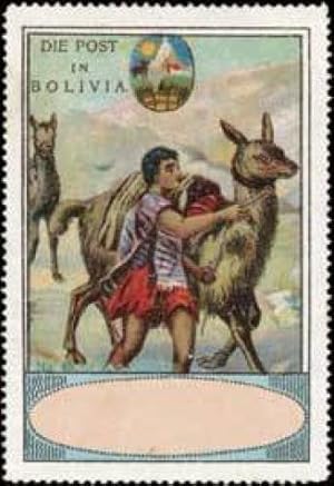 Bild des Verkufers fr Reklamemarke Die Post in Bolivia-Bolivien zum Verkauf von Veikkos