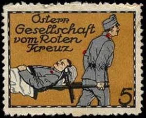 Seller image for Reklamemarke sterreichische Gesellschaft vom Roten Kreuz for sale by Veikkos