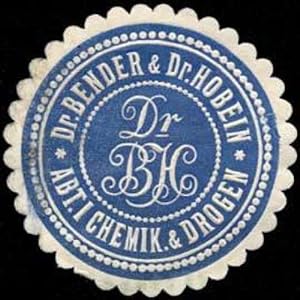 Seller image for Siegelmarke Dr. Bender & Dr. Hobein Abt. Chemi. & Drogen for sale by Veikkos