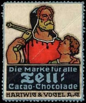 Imagen del vendedor de Reklamemarke Wilhelm Tell & Sohn Schokolade a la venta por Veikkos