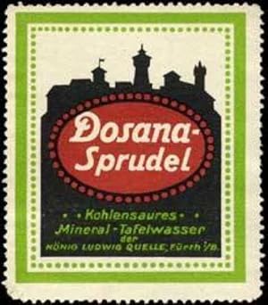 Seller image for Reklamemarke Mineralwasser Dosana-Sprudel for sale by Veikkos