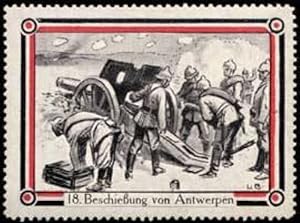 Seller image for Reklamemarke Beschieung von Antwerpen for sale by Veikkos