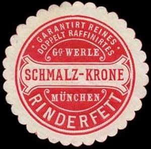 Imagen del vendedor de Reklamemarke Schmalz-Krone a la venta por Veikkos